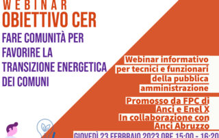 Il Ruolo di Fondazione Patrimonio Comune di Anci ed Enel X nel supportare, insieme ad Anci Abruzzo, la transizione energetica dei Comuni e lo sviluppo delle CER.